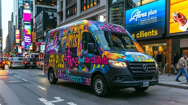 Attirez plus de clients avec le lettrage camionnette